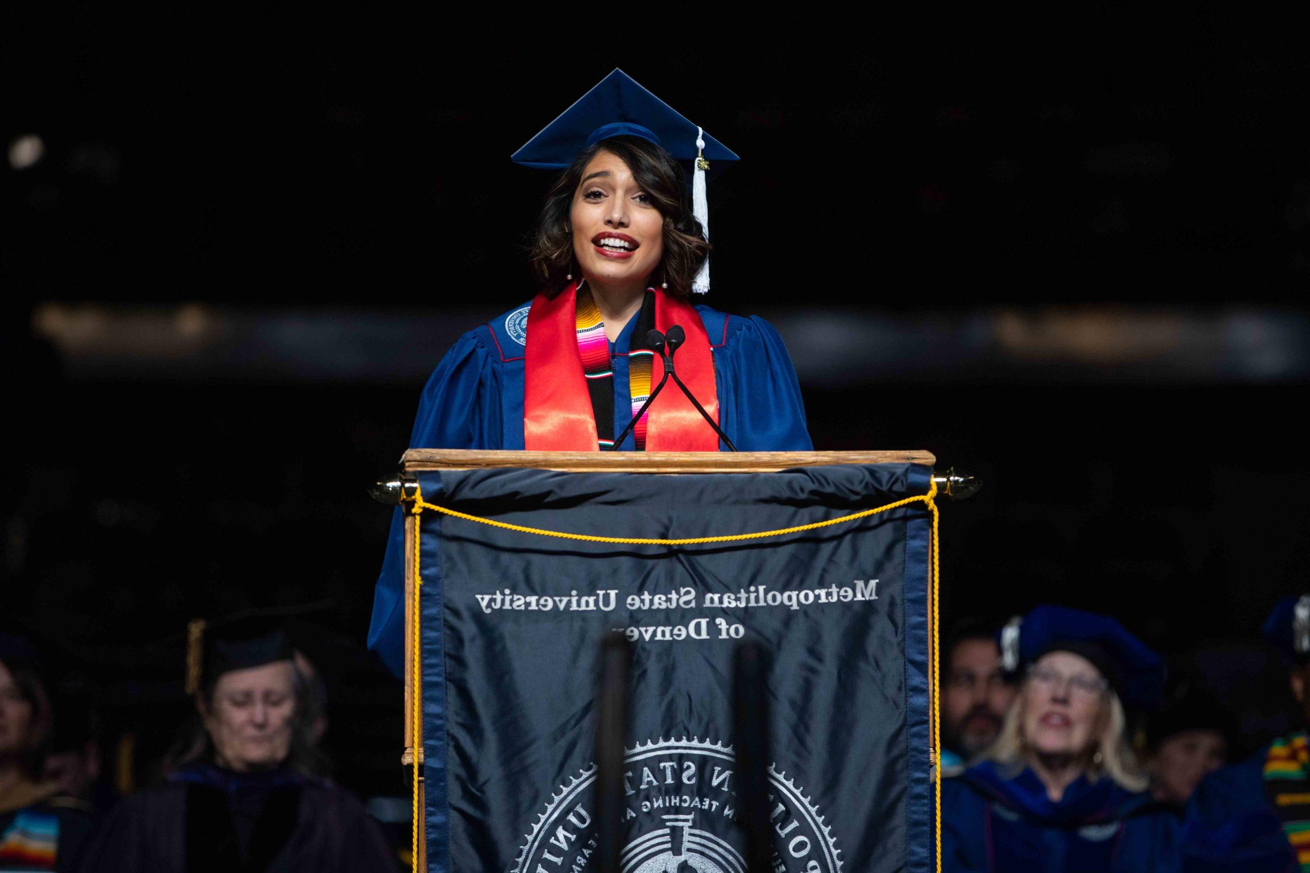 MSU Denver Student Speaker at Fall 2019 Commencement Ceremony